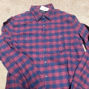 Crew flannel button down shirt